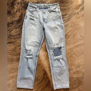 Vervet Distressed Light Wash Jeans - size 28